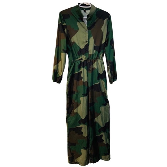 🪖Small Kaki Green Army Jumpsuit (Pants 2 pockets) 🪖 - Picture 1 of 4